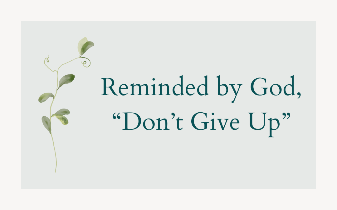 When A Song Reminds You – Don’t Give Up