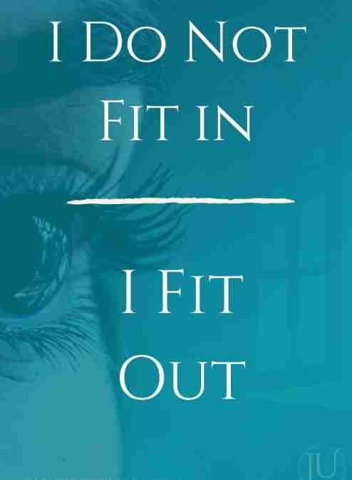 I Do Not Fit In, I Fit Out
